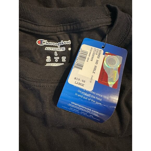 NWT RUTGERS University DAD Size Large Black Champion Short Sleeve T-Shirt NEW - Picture 4 of 4